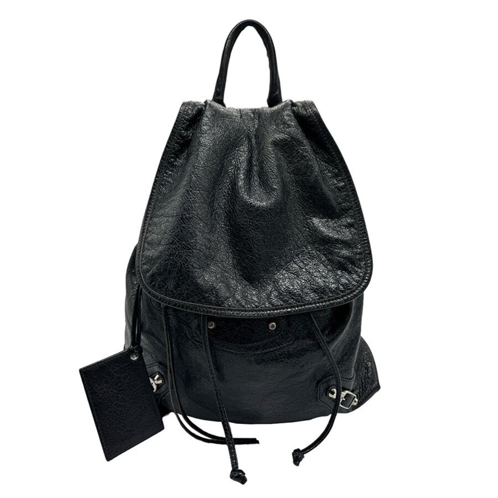 Balenciaga Classic Traveler Backpack Black Silver Leather - Picture 1 of 4